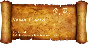Vasas Placid névjegykártya